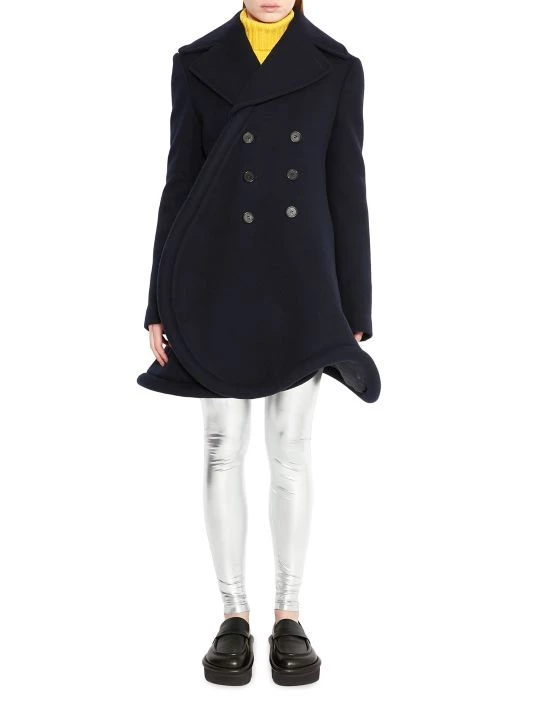 JW Anderson Double-Breasted Structured-Hem Peacoat 4 JW Anderson Double-Breasted Structured-Hem Peacoat - Image 2