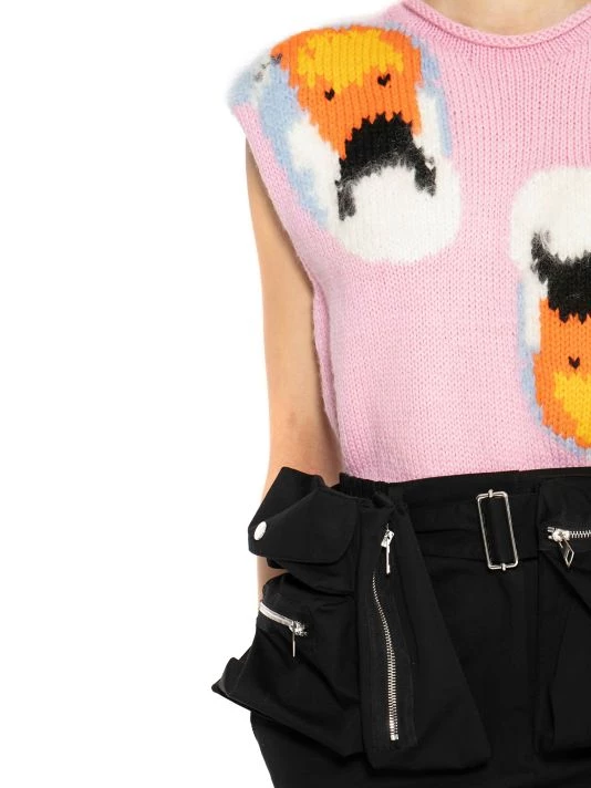 JW Anderson Sleeveless Patterned-Knit Sweater 8 JW Anderson Sleeveless Patterned-Knit Sweater - Image 6