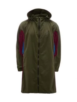 JW Anderson Oversized Hooded Colorblocked Logo Parka