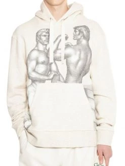 JW Anderson X Tom Of Finland Artwork Classic-Fit Hoodie Sweatshirt For Men -Deals Thessura Store unnamed file 119