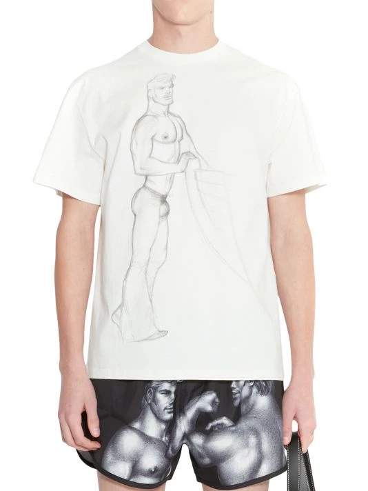 JW Anderson X Tom Of Finland Fitted Short-Sleeved T-Shirt For Men 5 JW Anderson X Tom Of Finland Fitted Short-Sleeved T-Shirt For Men - Image 3