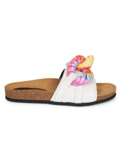 JW Anderson Tie-Dye Chain Leather Slides