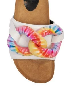 JW Anderson Tie-Dye Chain Leather Slides -Deals Thessura Store unnamed file 158