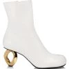 JW Anderson Chain-Link Heel Leather Ankle Boots Black -Deals Thessura Store unnamed file 161
