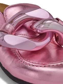 JW Anderson Chain Metallic Leather Loafers -Deals Thessura Store unnamed file 195