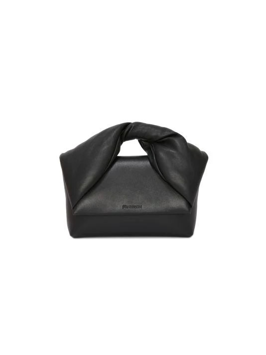 JW Anderson Twister Leather Top Handle Bag Black 3 JW Anderson Twister Leather Top Handle Bag Black
