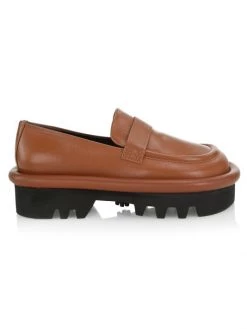 JW Anderson Bumper Leather Platform Lug-Sole Loafers Light Pastel Blue -Deals Thessura Store unnamed file 203