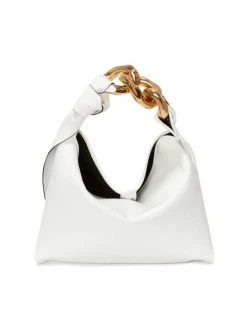 JW Anderson Small Chain Leather Hobo Bag Black -Deals Thessura Store unnamed file 223