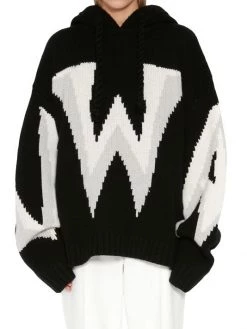 JW Anderson Hooded Knit-Logo Sweater -Deals Thessura Store unnamed file 228