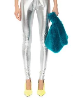 JW Anderson Metallic Logo-Waist Leggings -Deals Thessura Store unnamed file 232