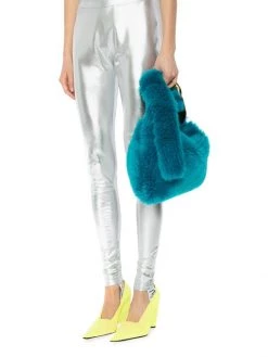 JW Anderson Metallic Logo-Waist Leggings -Deals Thessura Store unnamed file 233