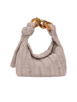 JW Anderson Small Chain Woven Hobo Bag Pink