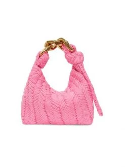 JW Anderson Small Chain Woven Hobo Bag Pink -Deals Thessura Store unnamed file 237