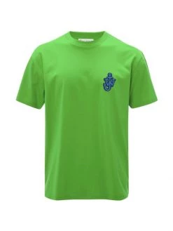 JW Anderson Anchor Patch Cotton T-Shirt For Men Orange -Deals Thessura Store unnamed file 245