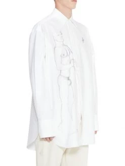 JW Anderson X Tom Of Finland Artwork Oversized Button-Front Shirt For Men -Deals Thessura Store unnamed file 279
