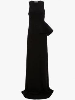 JW Anderson Peplum Waist-Embellished Gown