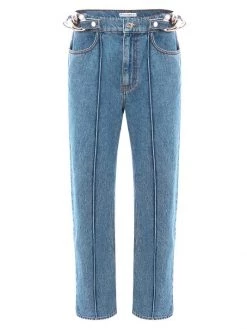 JW Anderson Chain-Embellished Straight-Leg Jeans