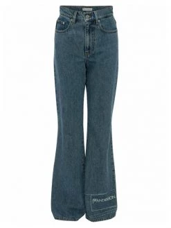 JW Anderson Bootcut Embroidered Logo Jeans