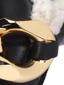 JW Anderson Chain Shearling-Lined Leather Loafer Mules -Deals Thessura Store unnamed file 354