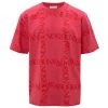 JW Anderson Oversized Grid Logo T-Shirt For Men Fuschia -Deals Thessura Store unnamed file 371