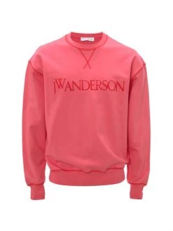 JW Anderson Inside-Out Embroidered Sweatshirt For Men Black
