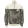JW Anderson JWA Quarter-Zip Striped Sweater For Men Off White Black