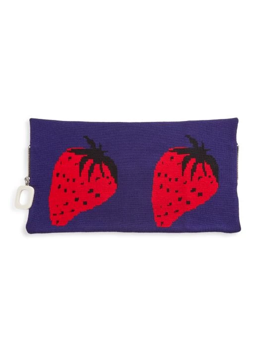 JW Anderson Strawberry Foldover Wool Neckband For Men 5 JW Anderson Strawberry Foldover Wool Neckband For Men - Image 3