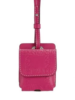 JW Anderson Leather Airpod Case & Strap For Men Black