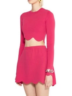 JW Anderson Cropped Scalloped-Hem Top -Deals Thessura Store unnamed file 53
