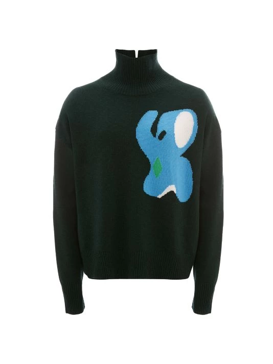 JW Anderson Elephant-Print Turtleneck Sweater 3 JW Anderson Elephant-Print Turtleneck Sweater