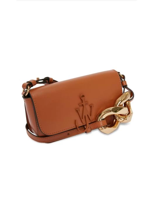 JW Anderson Chain Baguette Leather Anchor Bag Pecan 5 JW Anderson Chain Baguette Leather Anchor Bag Pecan - Image 3