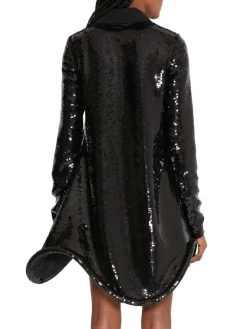 JW Anderson Asymmetric Sequin-Embroidered Polo Minidress -Deals Thessura Store unnamed file 76