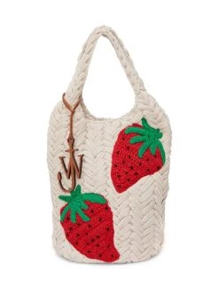 JW Anderson Strawberry Knitted Shopper Tote