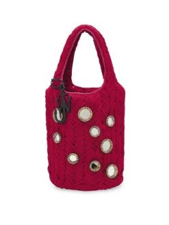 JW Anderson Mirror Knitted Shopper Hot Pink -Deals Thessura Store unnamed file 95